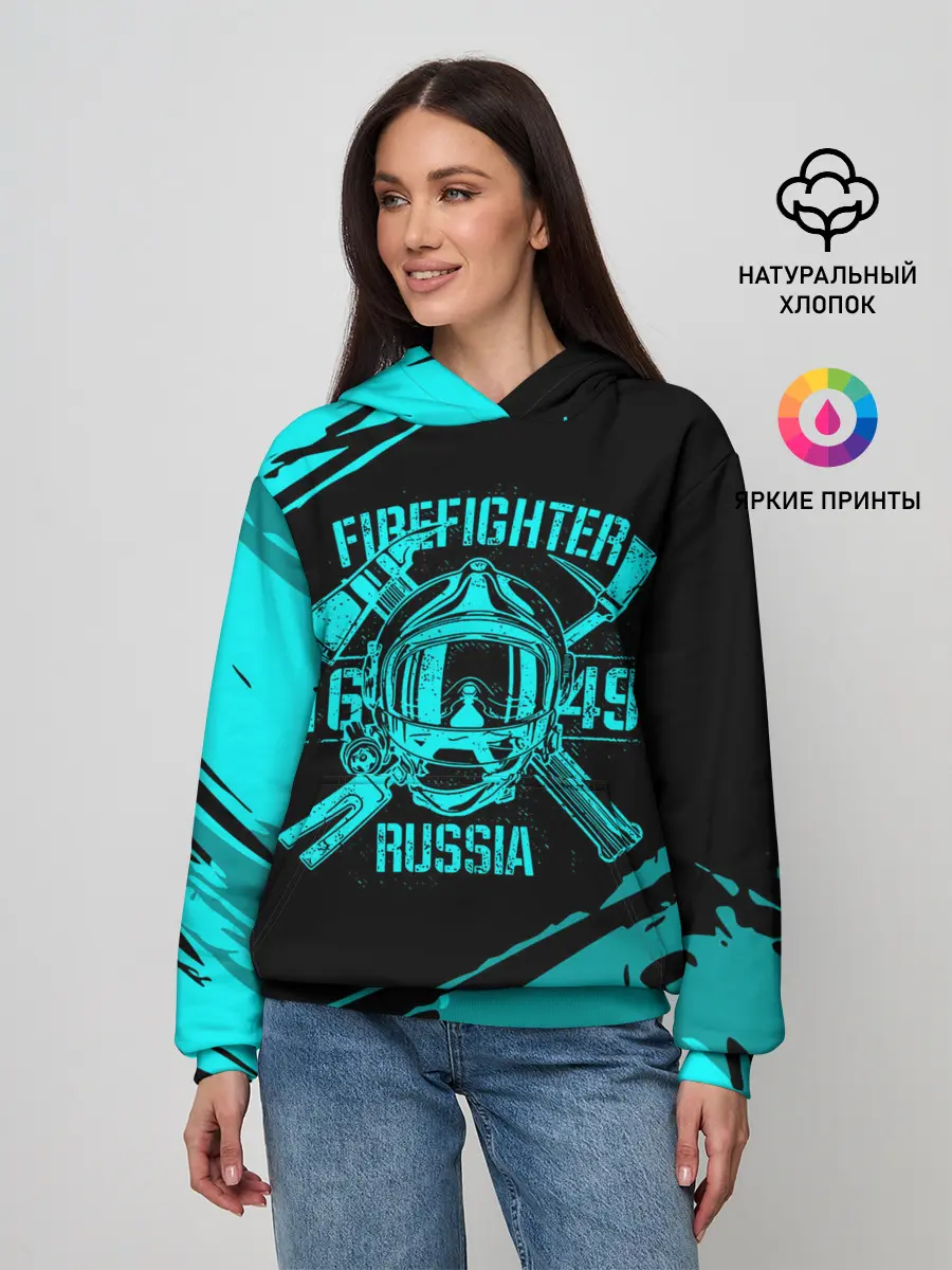 Женское худи / FIREFIGHTER 1649 RUSSIA