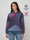 Женское худи / Неоновый треугольник.