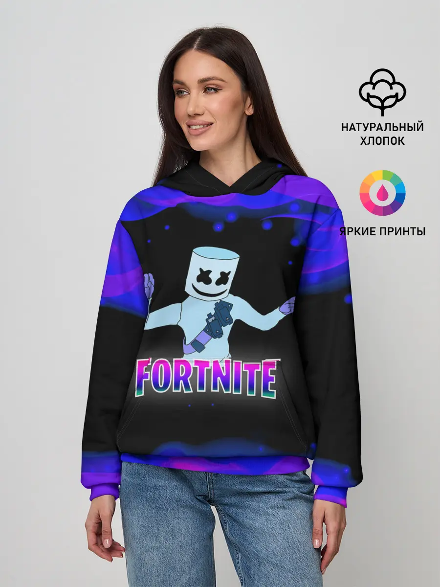 Женское худи / Fortnite Marshmallow