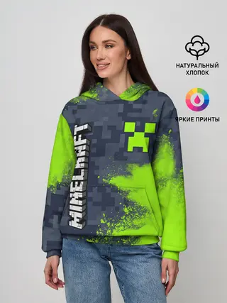 Женское худи / MINECRAFT / МАЙНКРАФТ