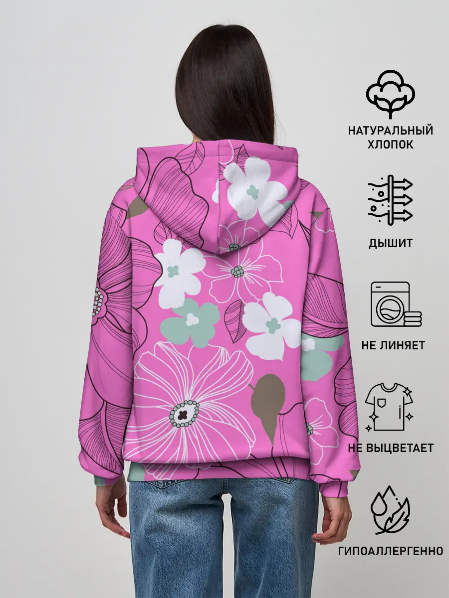 Женское худи / Аниме Цветочная Тян