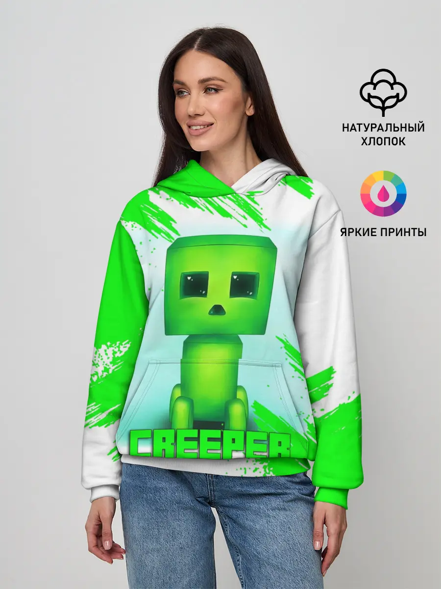 Женское худи / MINECRAFT CREEPER