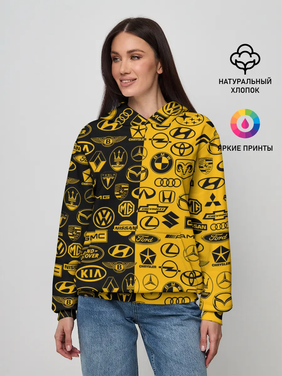 Женское худи / ЛОГОТИПЫ АВТО