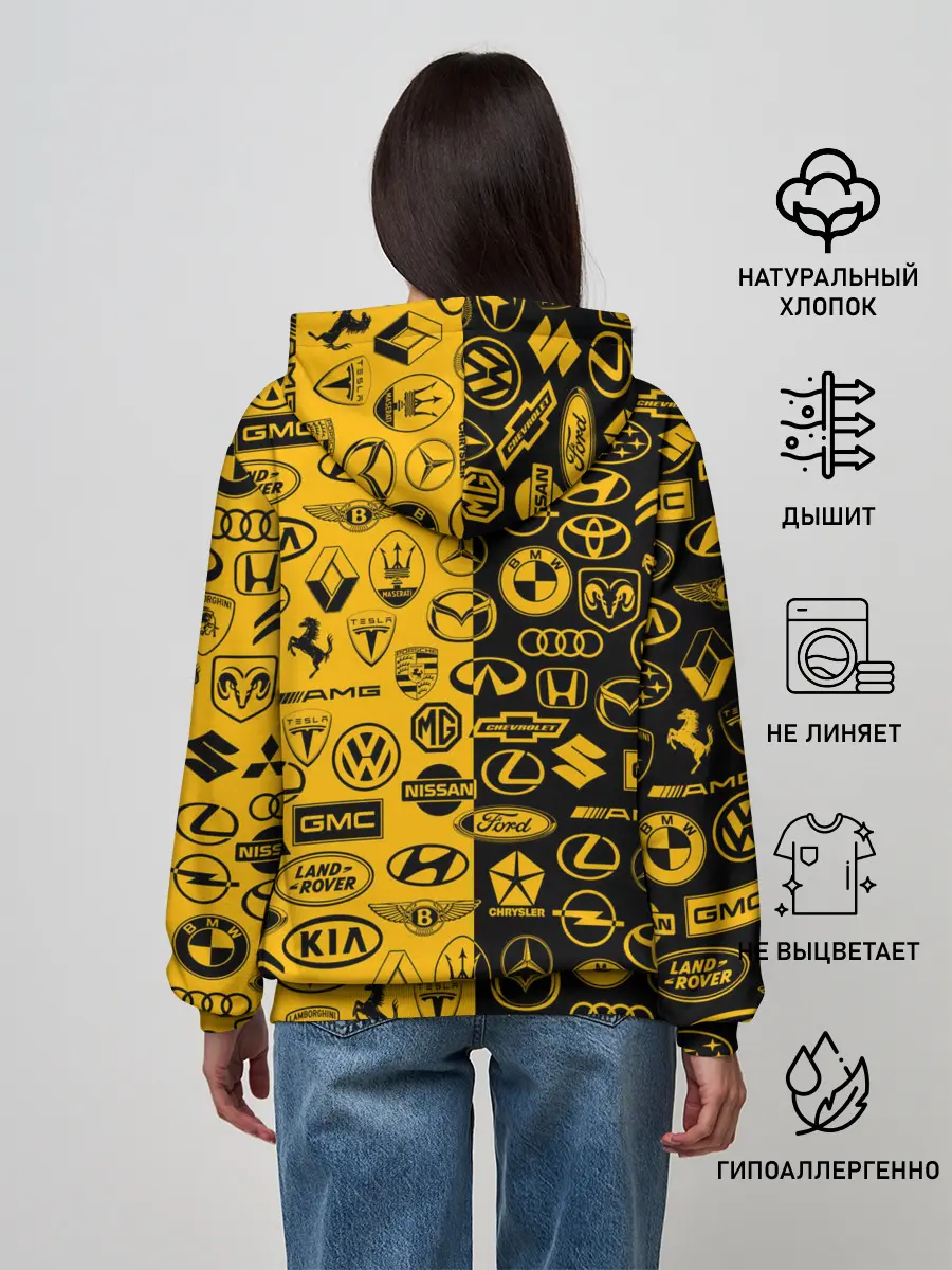 Женское худи / ЛОГОТИПЫ АВТО
