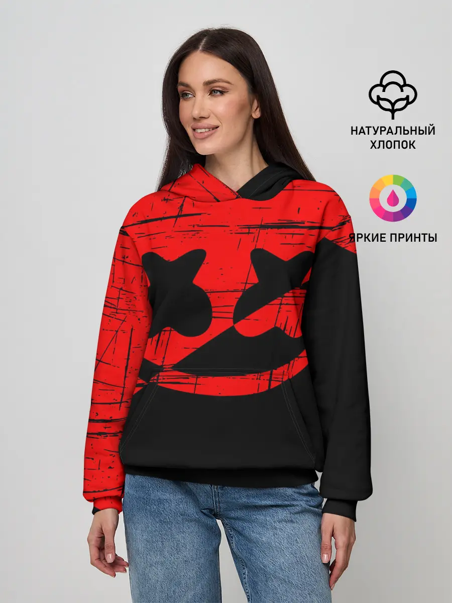 Женское худи / FORTNITE MARSHMELLO.