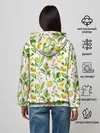 Женское худи / Летний узор лимон ветки листья