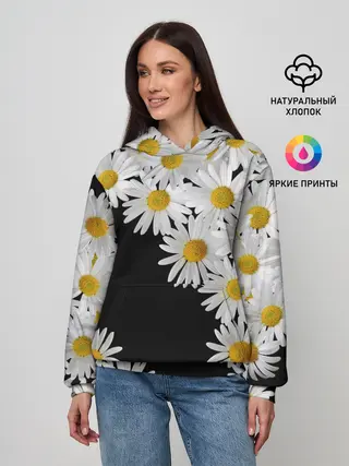 Женское худи / Ромашковая россыпь