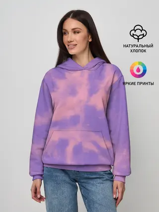 Женское худи / Фиолетовый ТАЙ ДАЙ