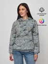 Женское худи / Каменные лица 3D МЕМ 2020