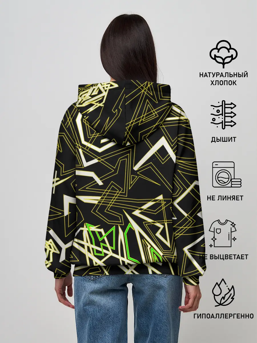 Женское худи / Геометрическая абстракция