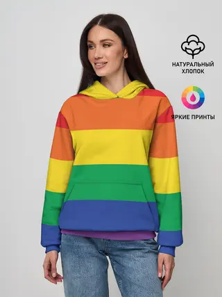 Женское худи / Радуга