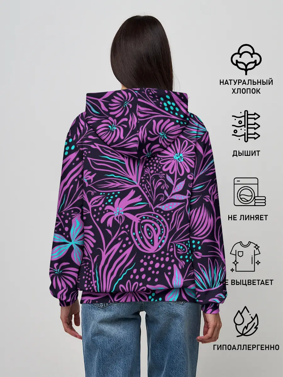 Женское худи / Лев | Флора