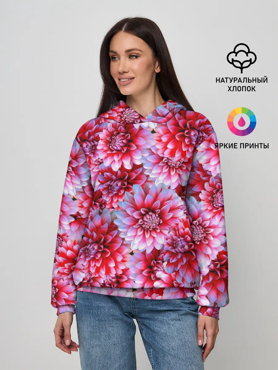 Женское худи / Георгины