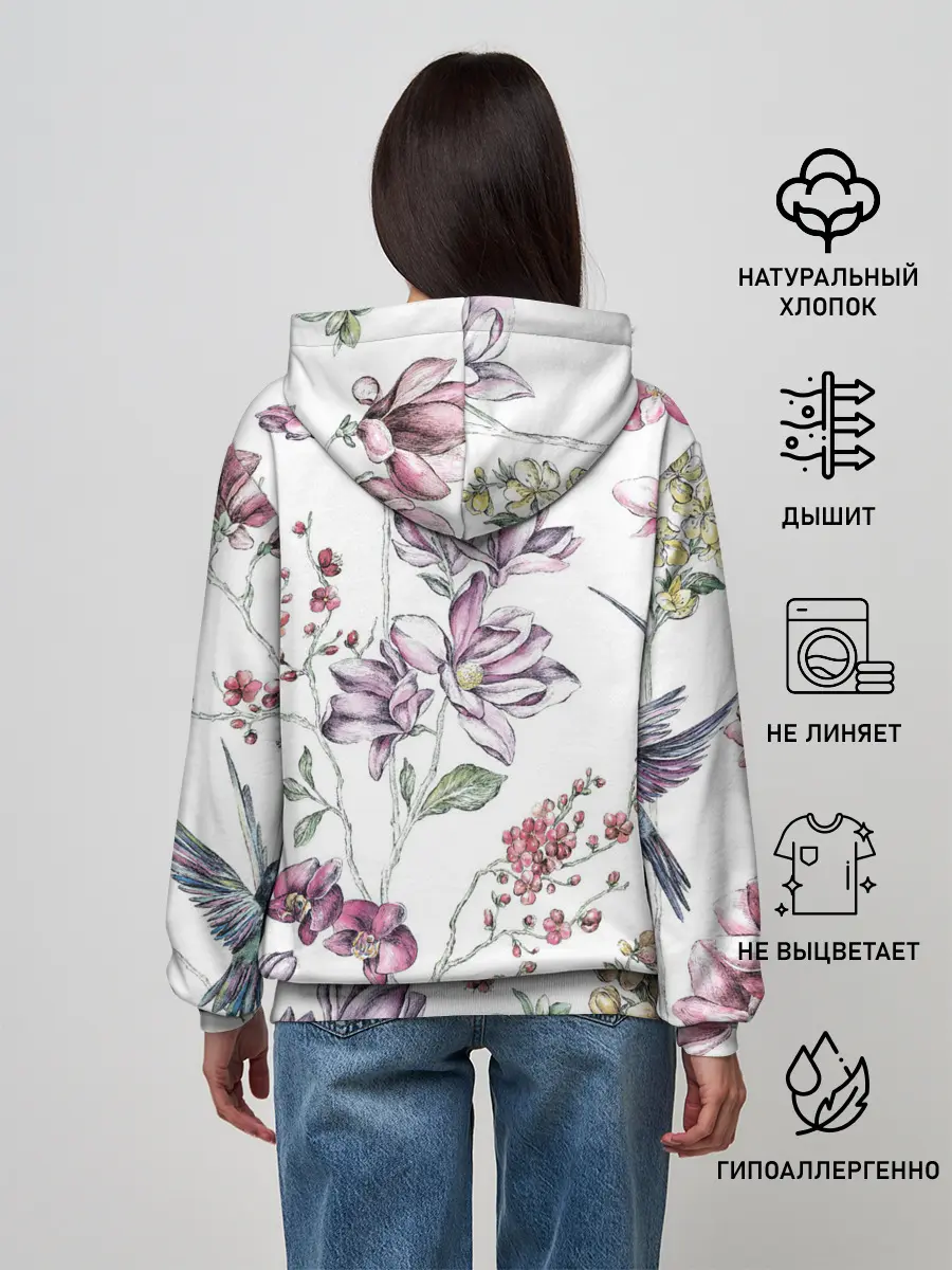 Женское худи / Колибри