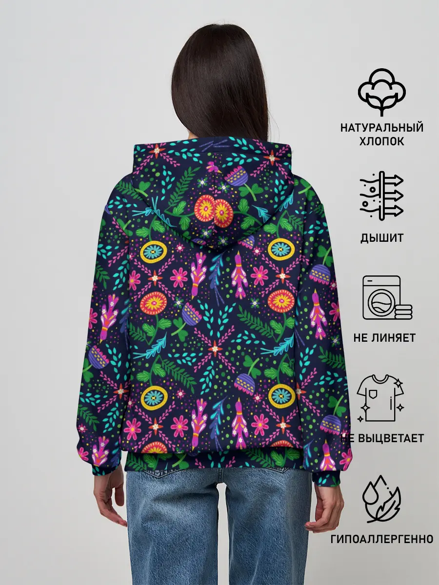 Женское худи / Орнамент Forest