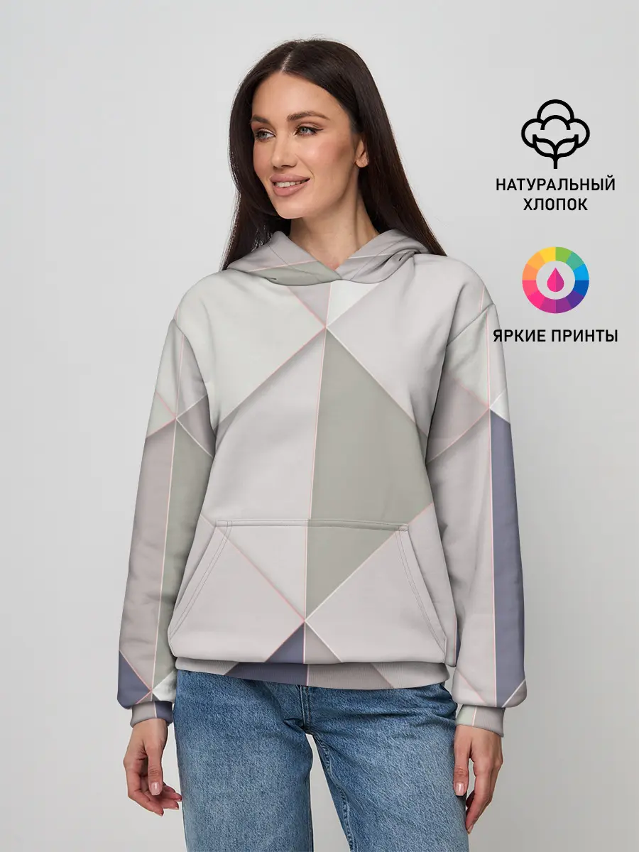 Женское худи / Треугольники