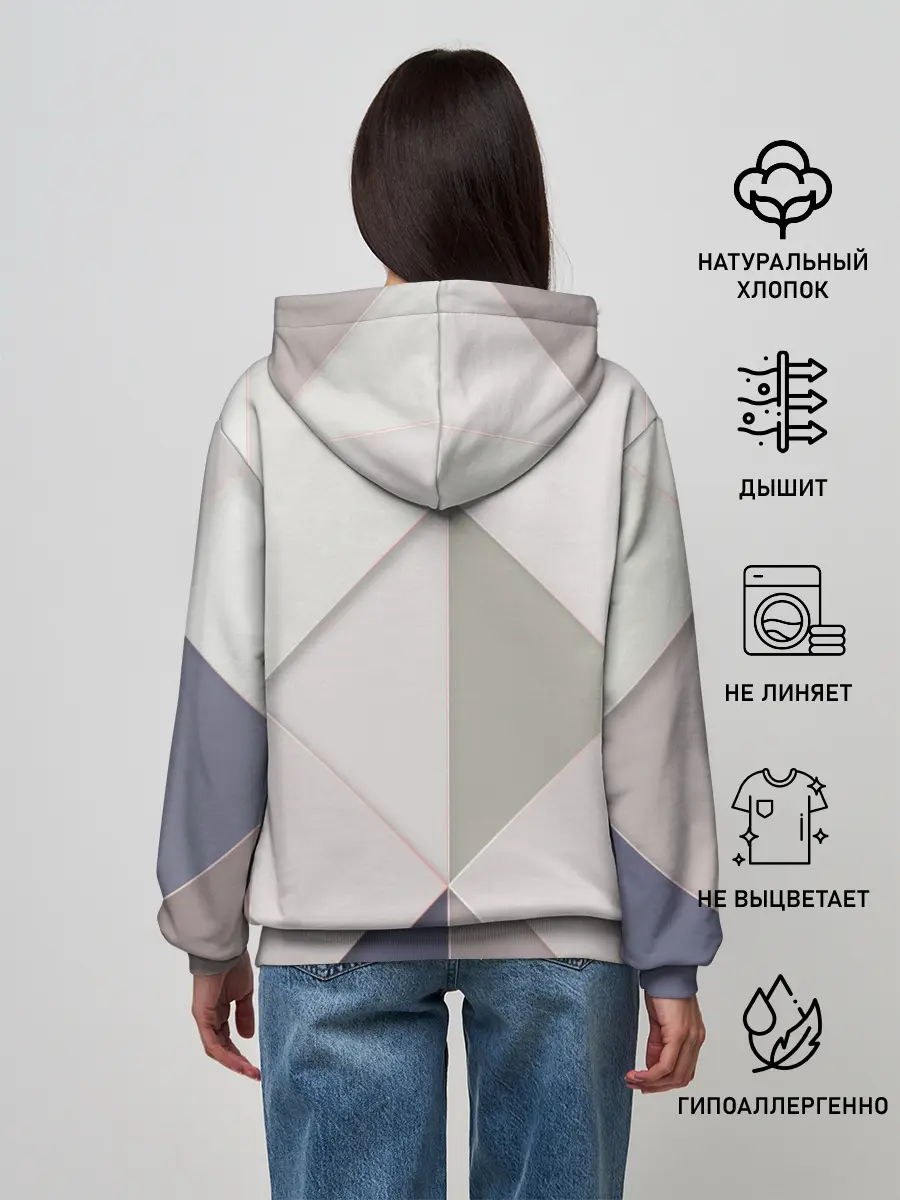 Женское худи / Треугольники