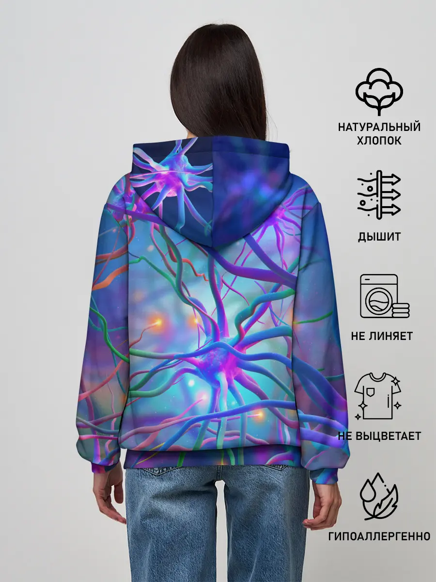 Женское худи / НЕРВНЫЕ ОКОНЧАНИЯ