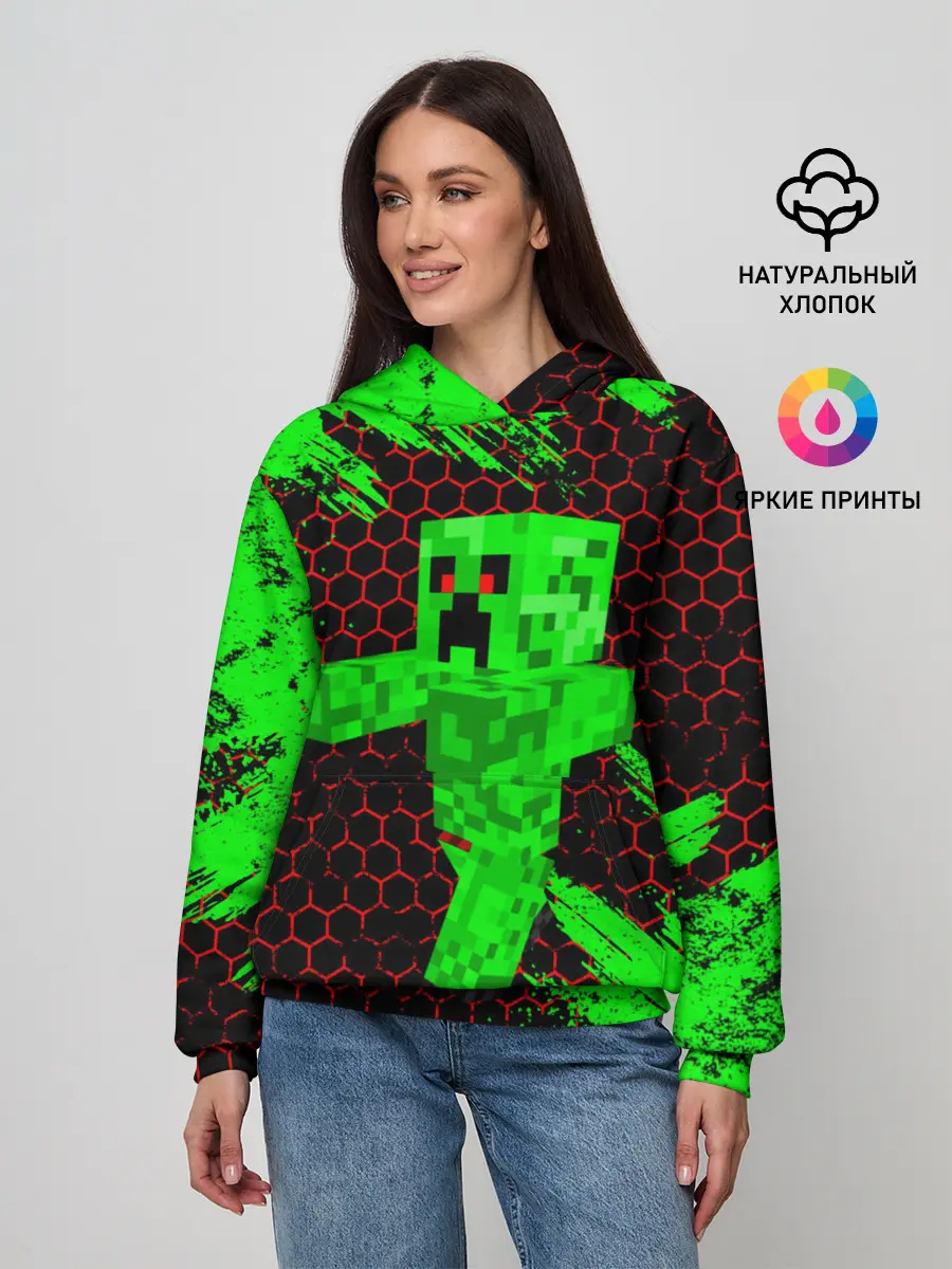Женское худи / MINECRAFT CREEPER