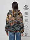 Женское худи / 3D абстрактная схема