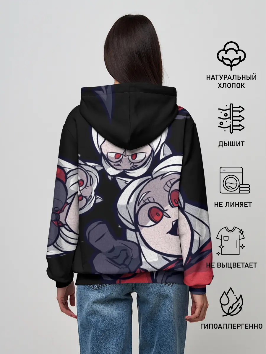 Женское худи / Мультяшные герои Helltaker