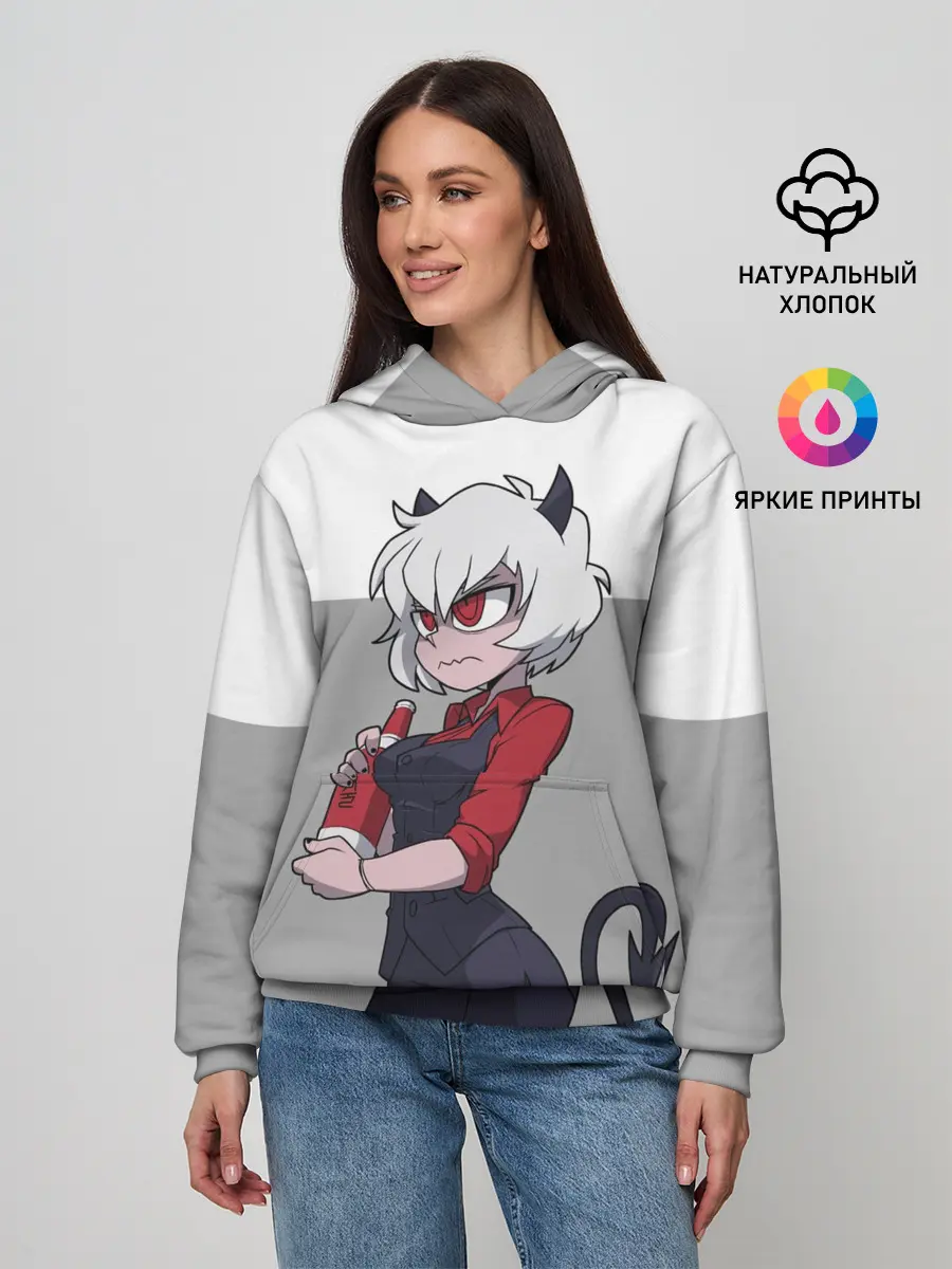 Женское худи / Сердитая Малина. HELLTAKER