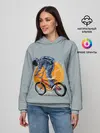 Женское худи / Космический велосипедист