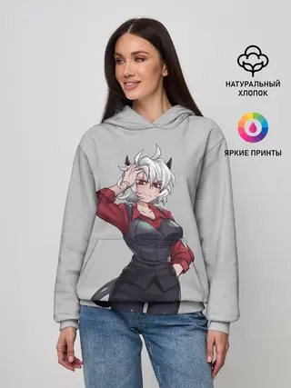 Женское худи / Malina рука на голове Helltaker