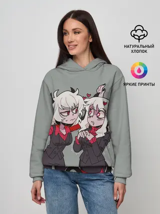 Женское худи / Здрада разговаривает Helltaker