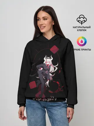 Женское худи / Lucifer стоит злодейка Helltaker