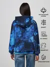 Женское худи / Blue Abstraction
