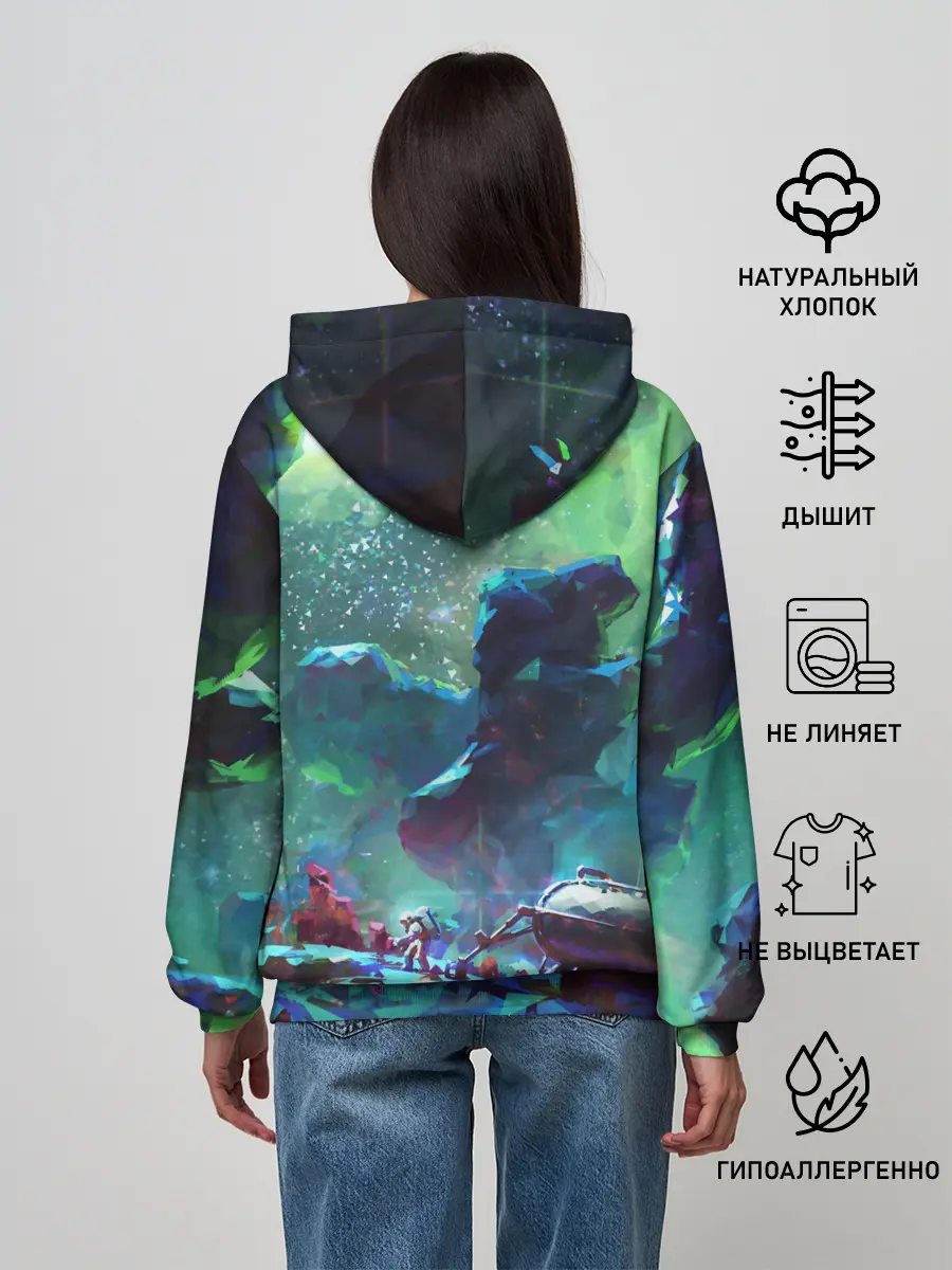 Женское худи / КОСМОС:КОСМОНАВТ