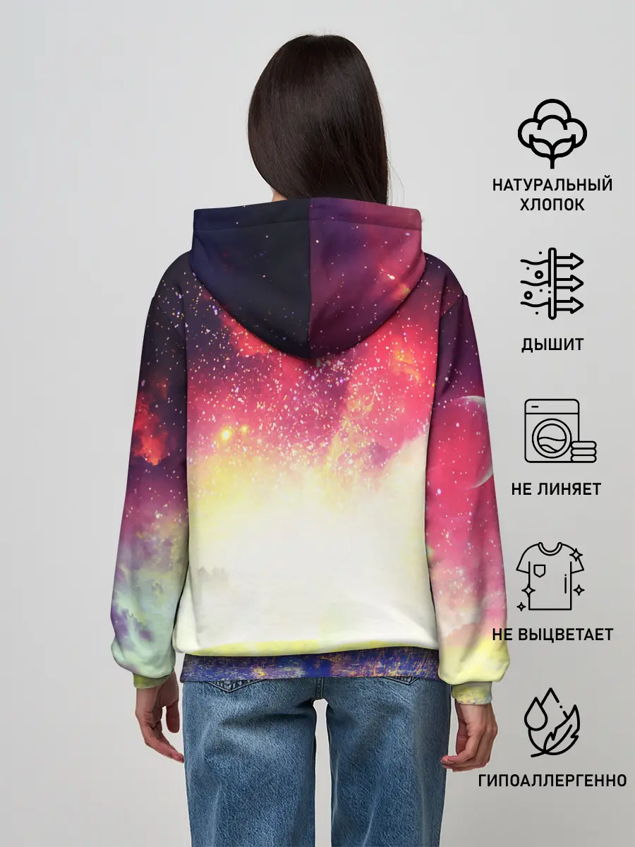 Женское худи / КОСМИЧЕСКИЙ АРТ
