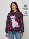 Женское худи / Cat Unicorn | Кот Единорог