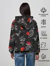 Женское худи / Красные цветы