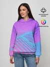 Женское худи / Линии точки полосы неон яркий