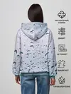 Женское худи / Капли окно стекло дождь серо
