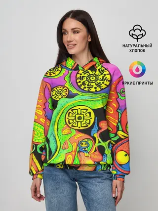 Женское худи / КИСЛОТА / КИСЛОТНЫЙ