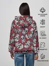 Женское худи / Тату черепа и розы
