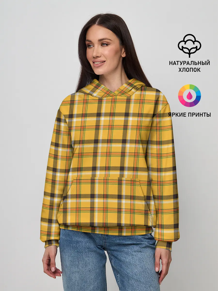 Женское худи / Клеточка