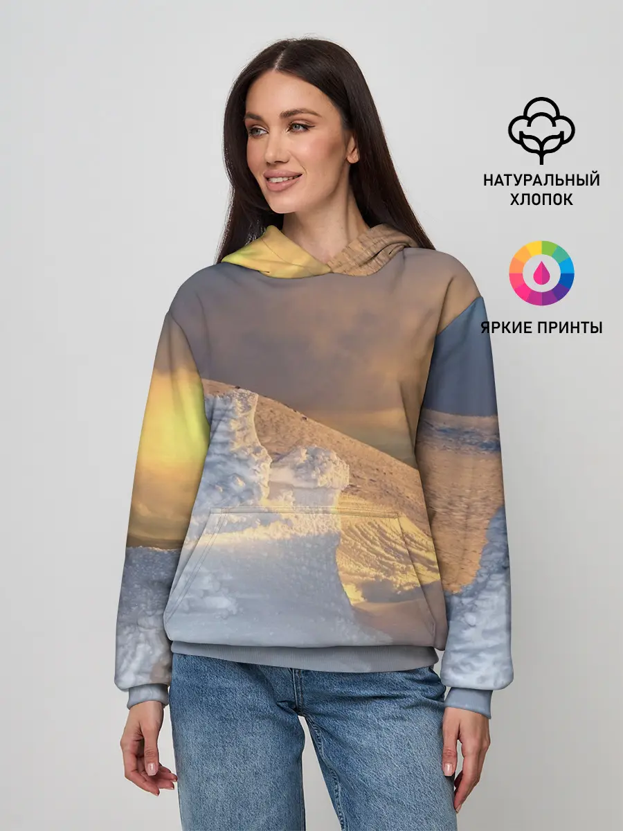 Женское худи / Снежная долина