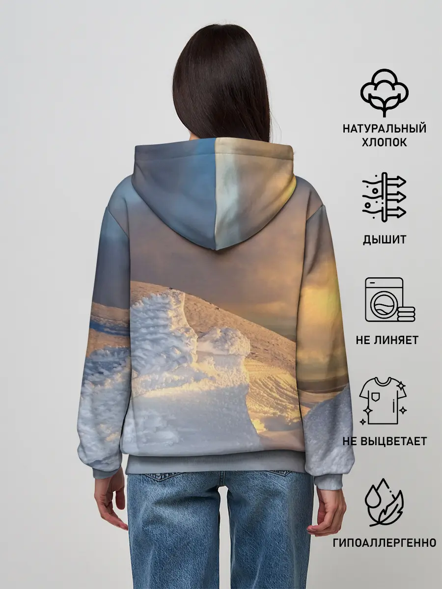 Женское худи / Снежная долина