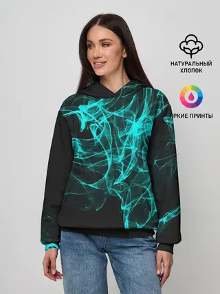 Женское худи / НЕОНОВЫЙ ДЫМ