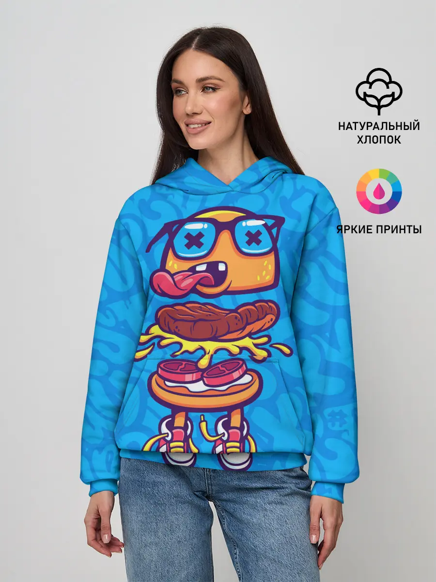 Женское худи / Бутерброд монстрик