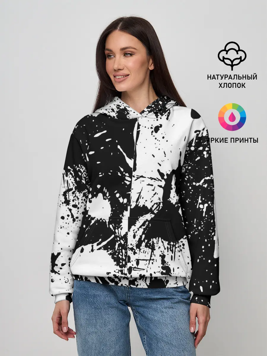 Женское худи / КРАСКА И НИЧЕГО ЛИШНЕГО!