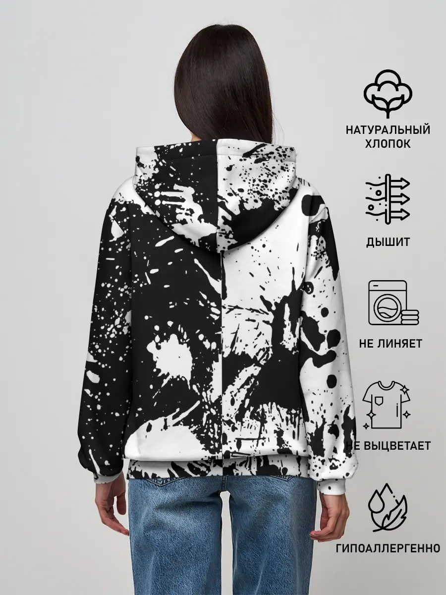 Женское худи / КРАСКА И НИЧЕГО ЛИШНЕГО!