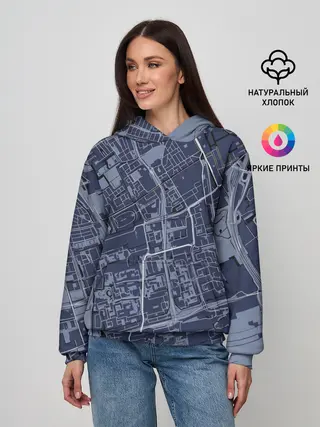 Женское худи / генплан города