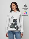 Женское худи / Pug Rider | Байкер Мопс