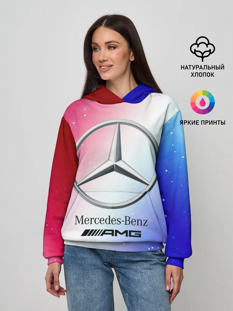 Женское худи / MERCEDES / МЕРСЕДЕС