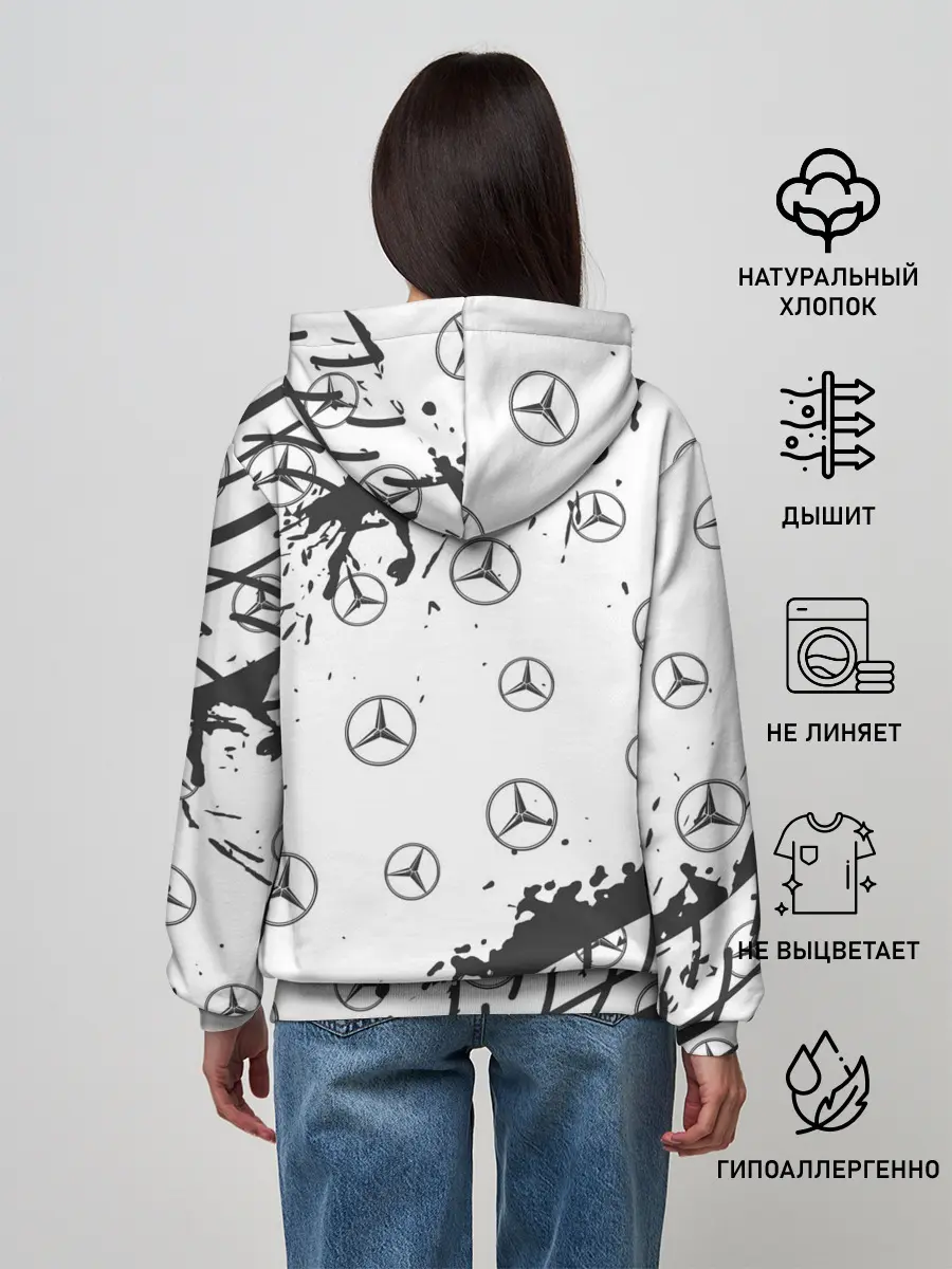 Женское худи / MERCEDES / МЕРСЕДЕС
